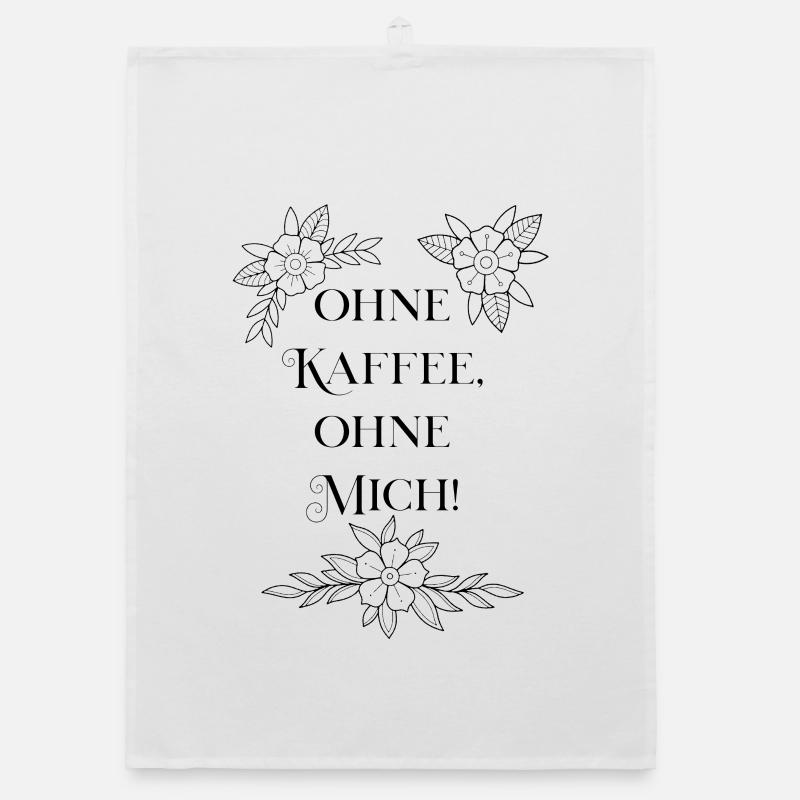 « Sans café, sans moi ! » Torchon bio