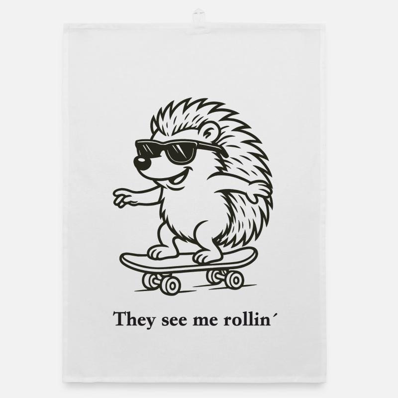 They see me rollin´ Organic Geschirrtuch