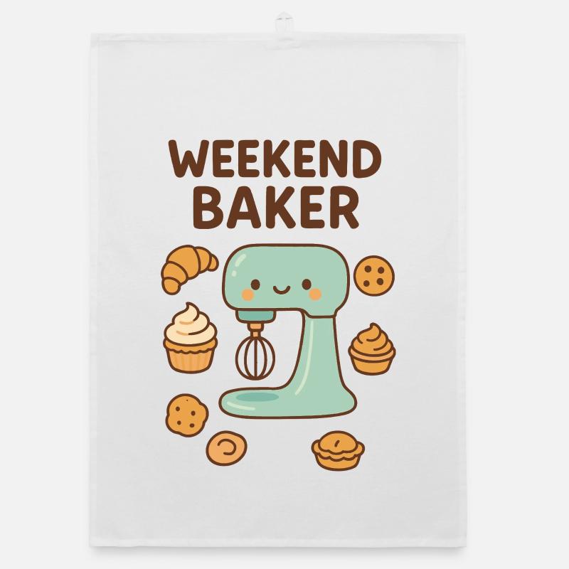 Weekend Baker Blender Kawaii Pastry Organic dish towel