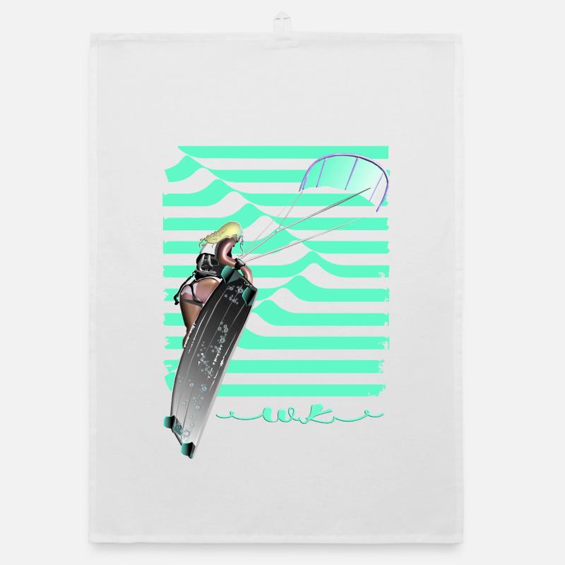 Windsurf Diva Neonsee Organic dish towel