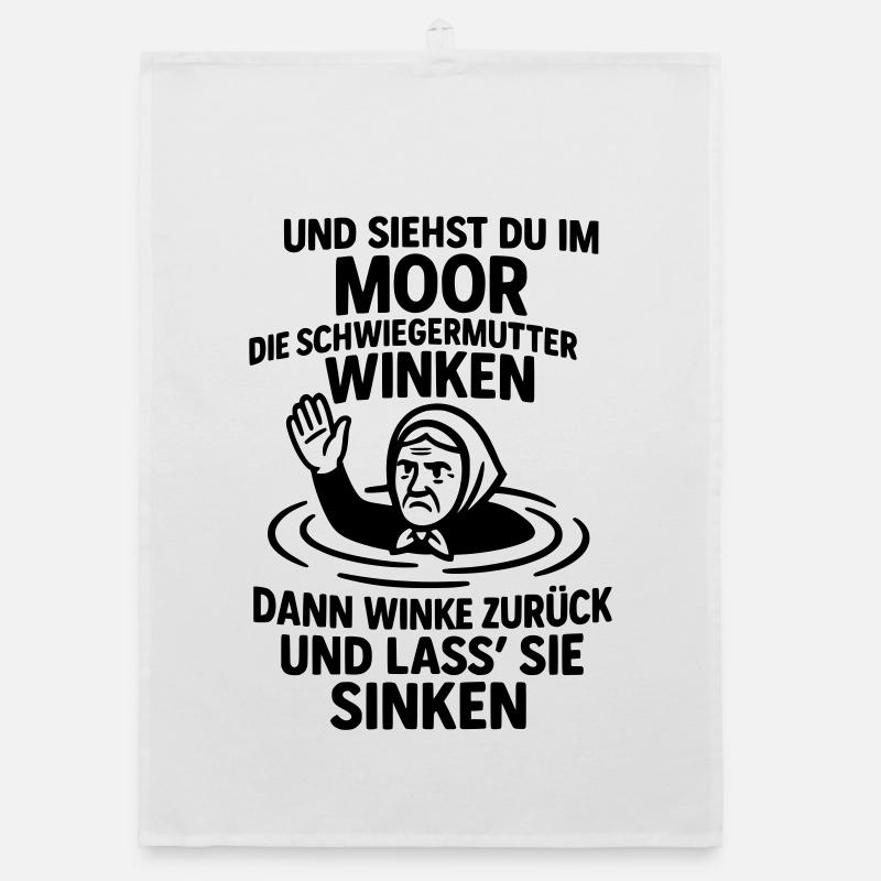 schwiegermutter spruch böse gemein Organic Geschirrtuch