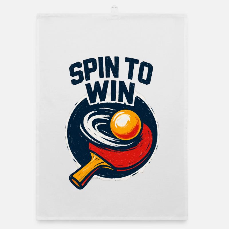 Spin to Win - Ping Pong Organic dish towel