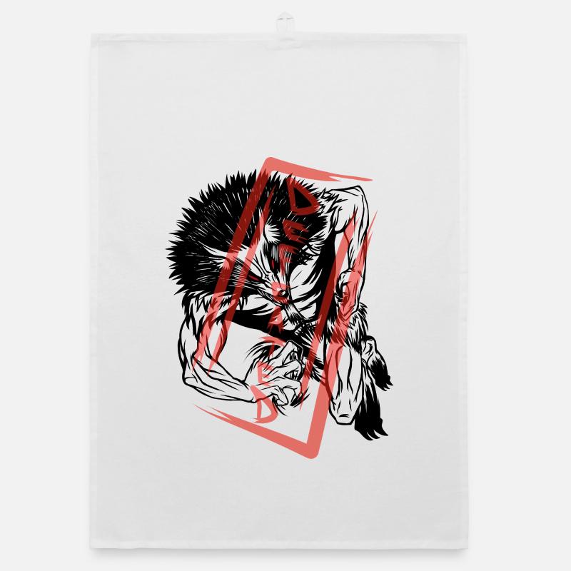 The defeated: Werewolf Monster Organic dish towel