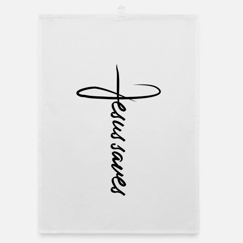 Jesus Christus Geschenk Spruch Organic Geschirrtuch