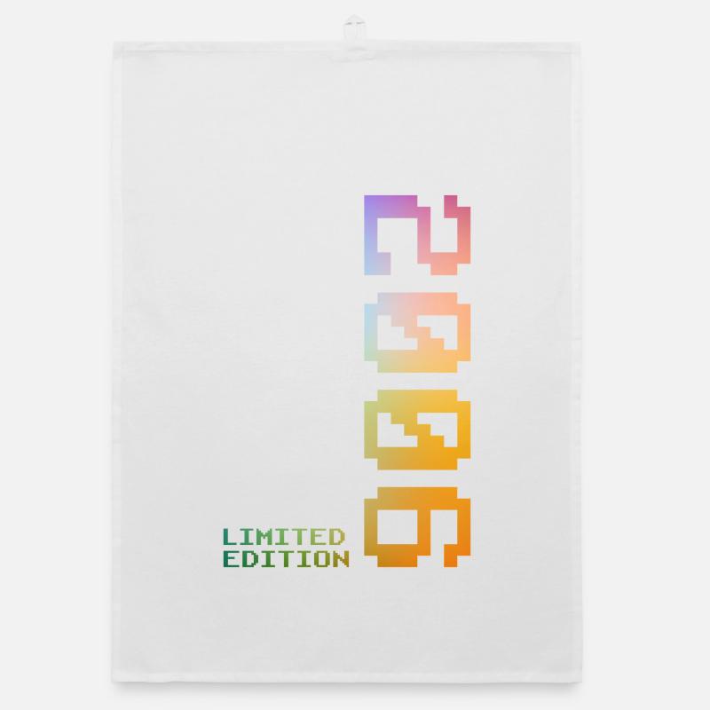 20th Birthday 2006 Gift Idea Pixel Organic dish towel