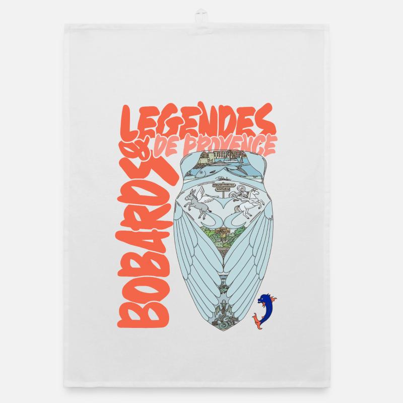 Légendes de Provence Cigale Torchon bio