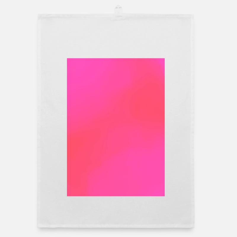 Gradient - pink red customizable Organic dish towel