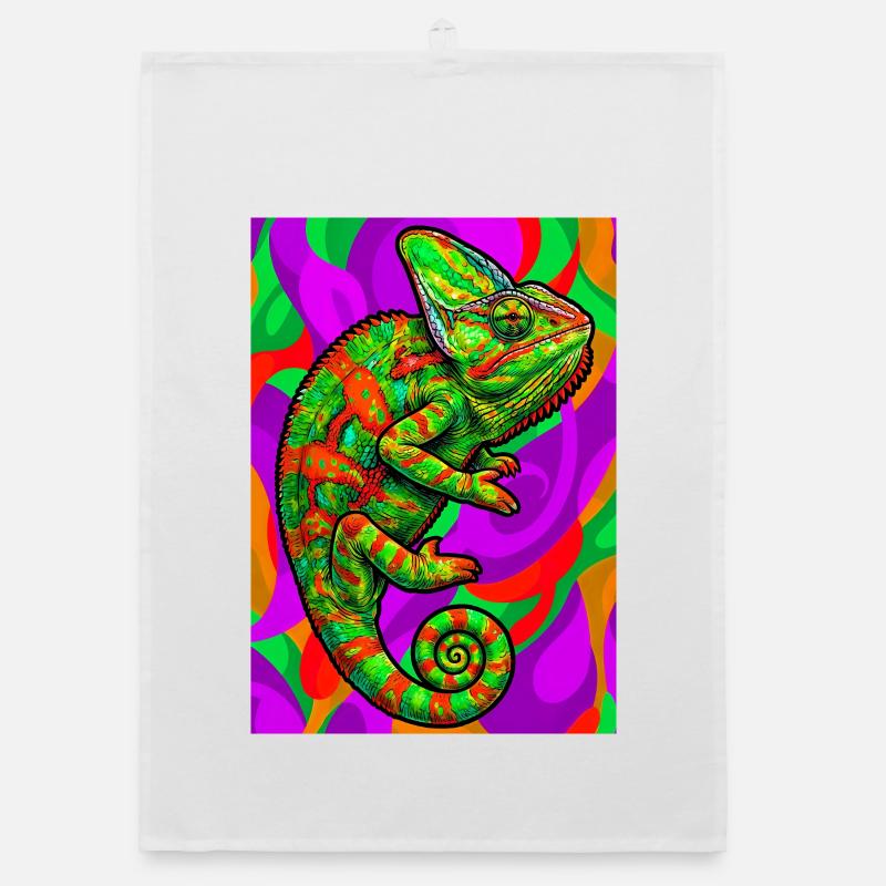 caméléon Torchon bio