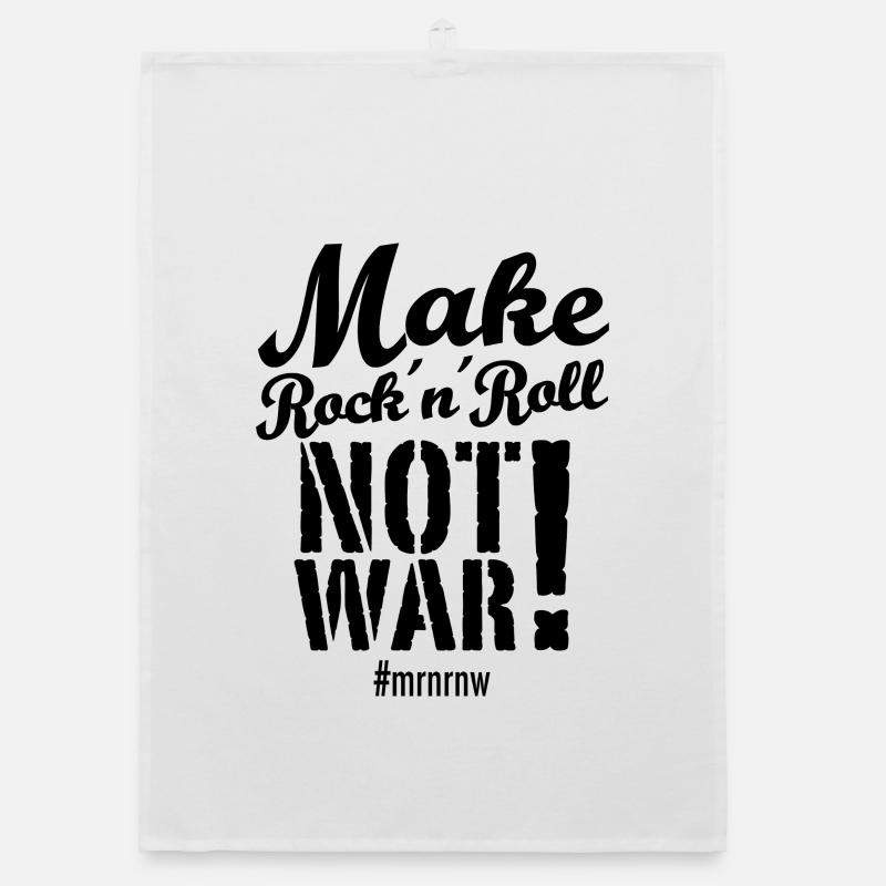 Make Rock´n´Roll Not War 2025-Version Organic Geschirrtuch