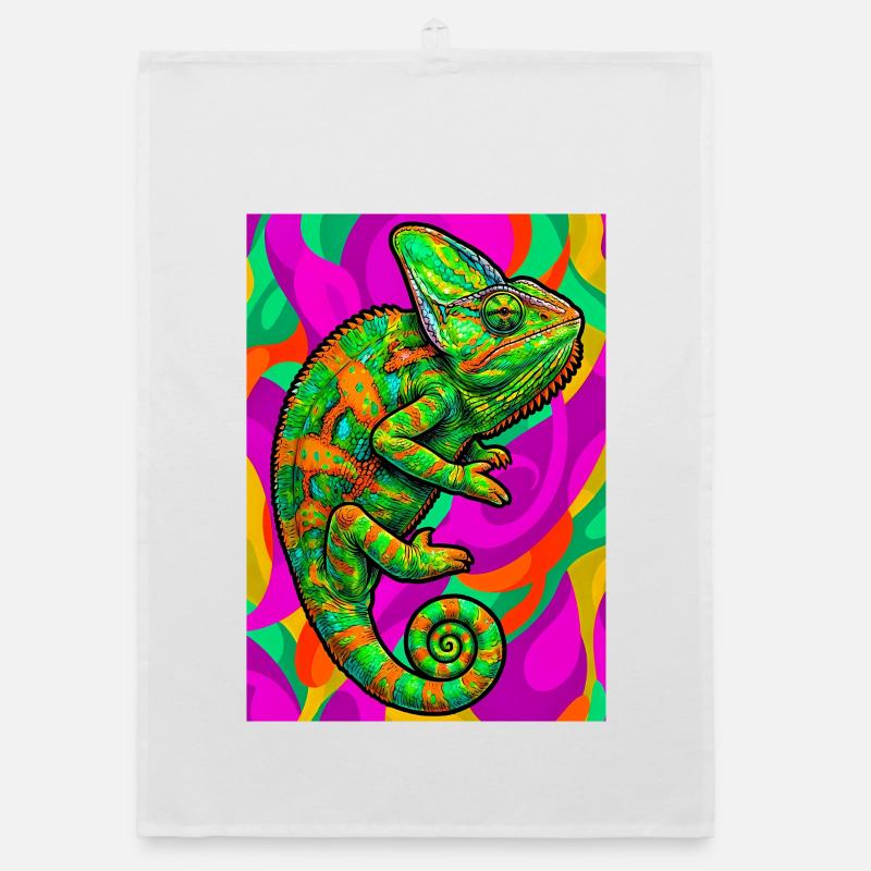 chameleon Organic dish towel
