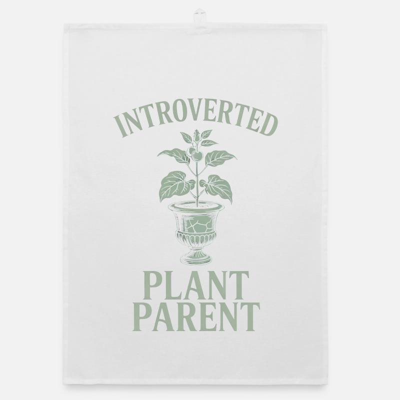 Introverted Plant Parent Organic dish towel