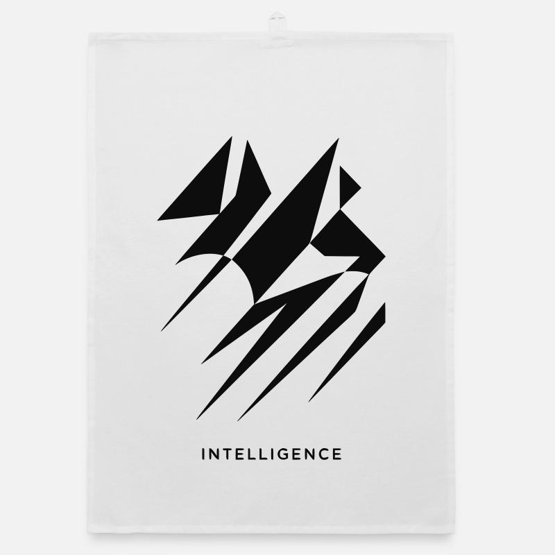 Intelligence Style  - Organic Geschirrtuch - Weiß