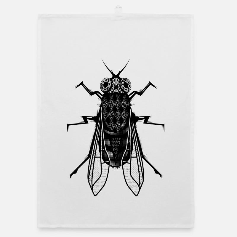 Eine Stubenfliege Organic Geschirrtuch