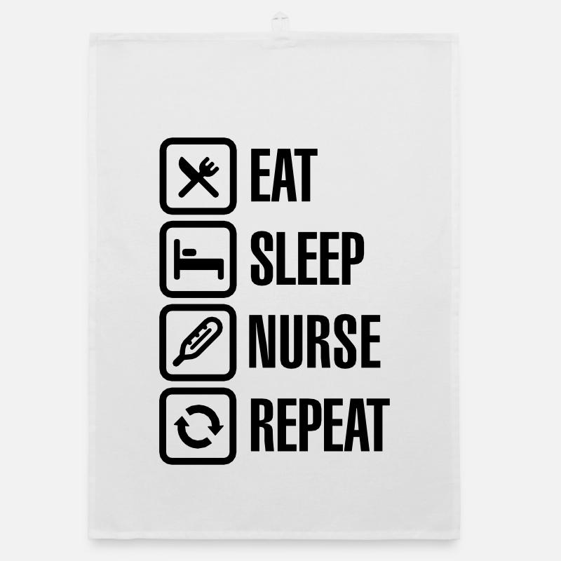 Eat Sleep Nurse Repeat Torchon bio