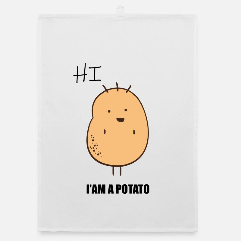 I AM A POTATO Organic dish towel