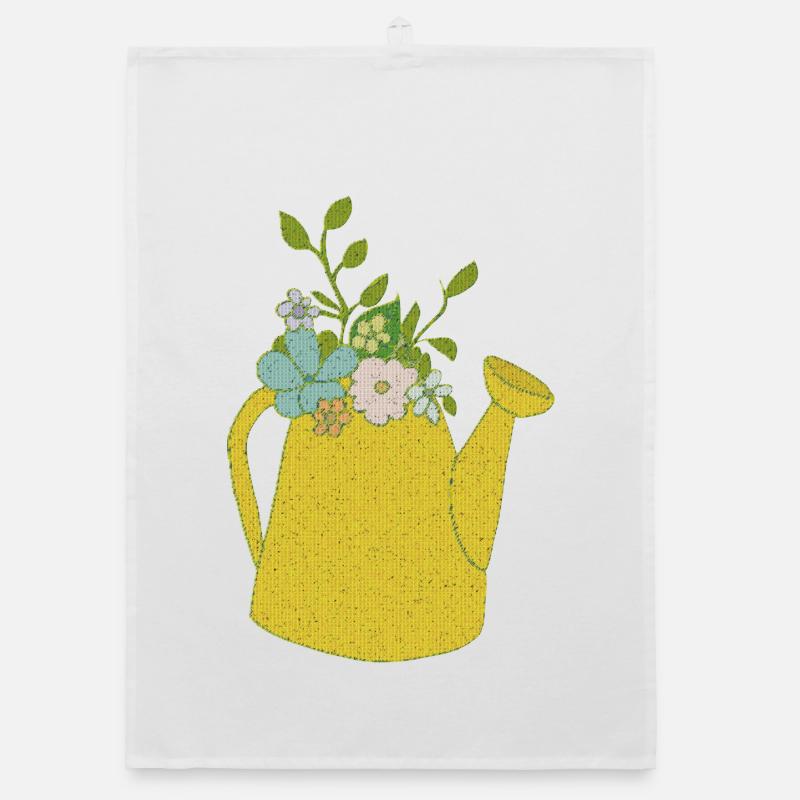 Watering can fabric Organic dish towel