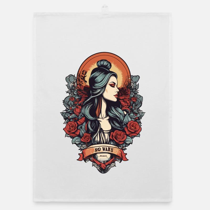 No Wars Makes Love Organic dish towel