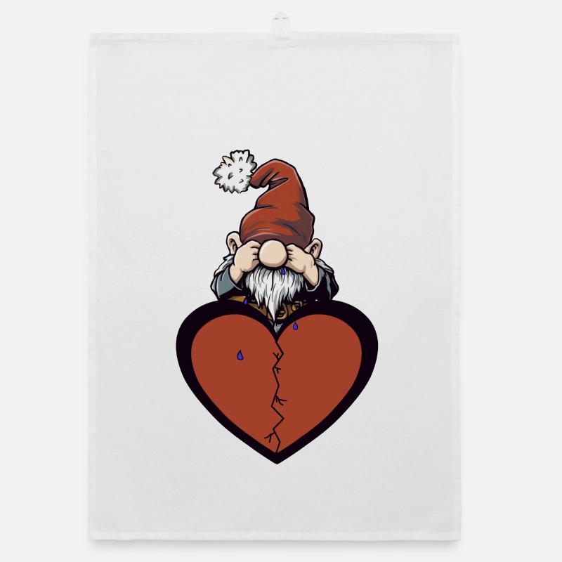 Woodsman, Dwarf, Heart, Heartbreak, Love Organic dish towel