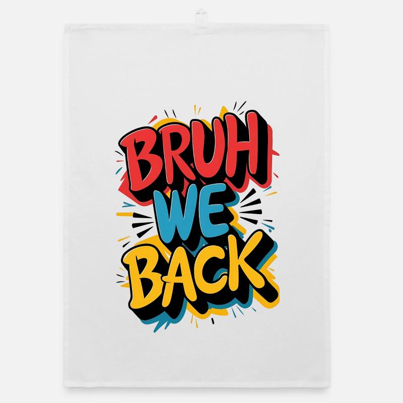 Gay Return Text Design Organic dish towel