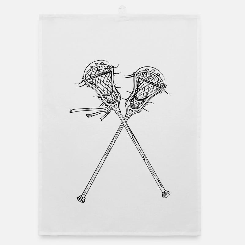 Lacrosse Sticks Organic dish towel