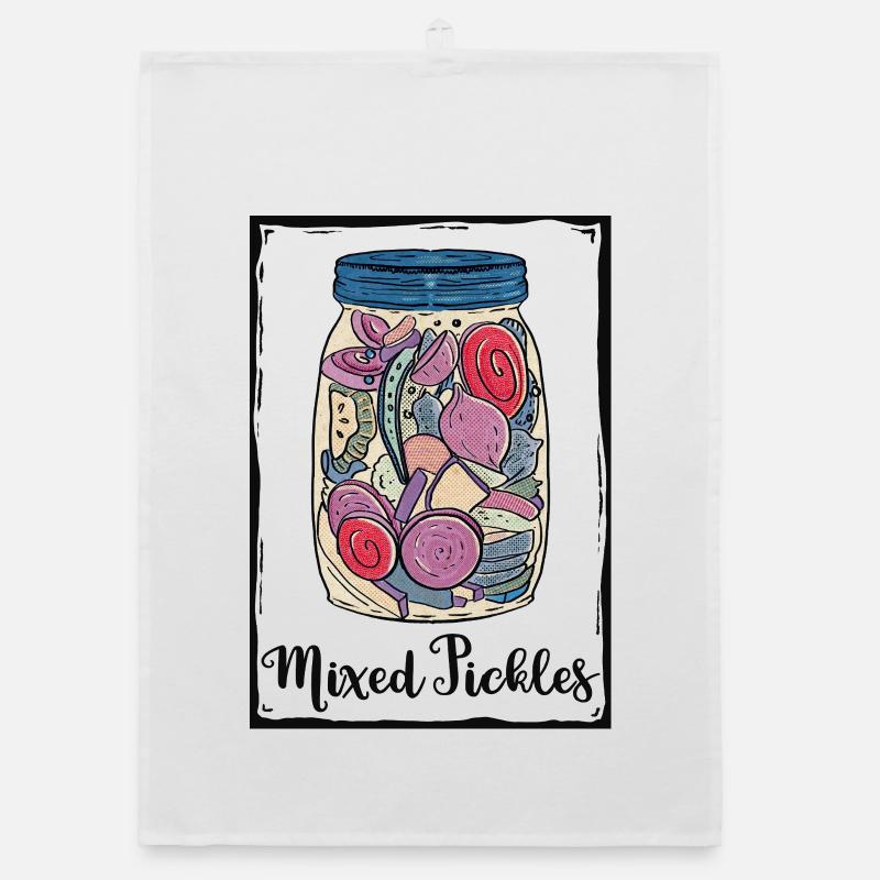 Mixed Pickles Glas Organic Geschirrtuch