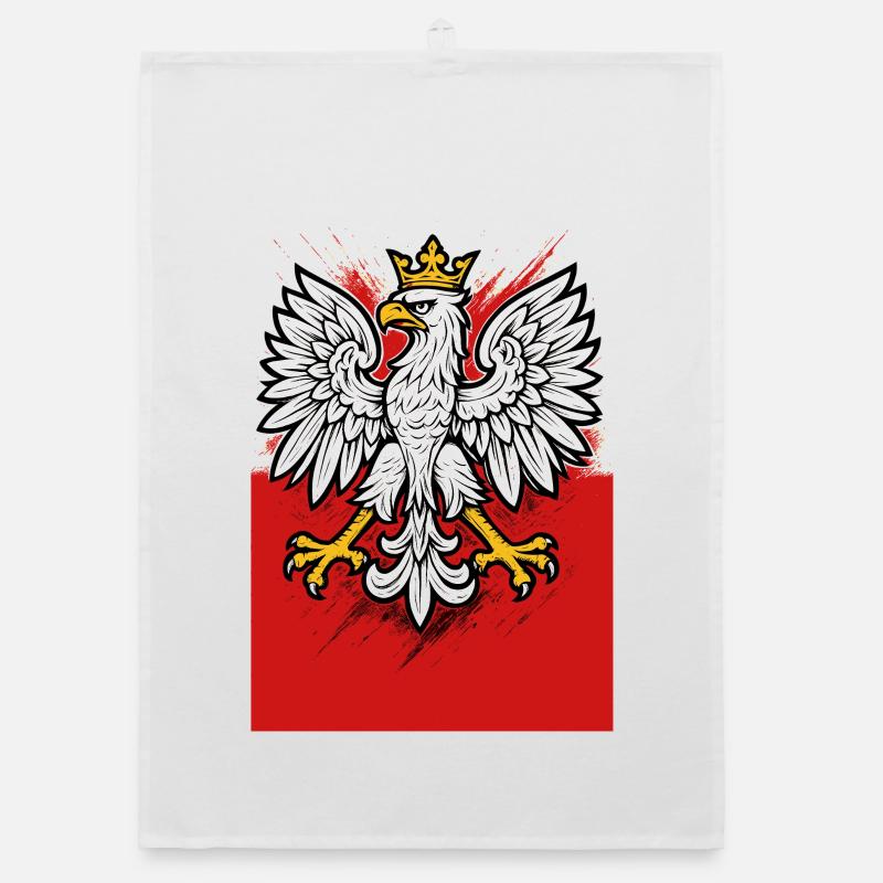 Pologne Polska aigle drapeau drapeau épique cadeau Torchon bio