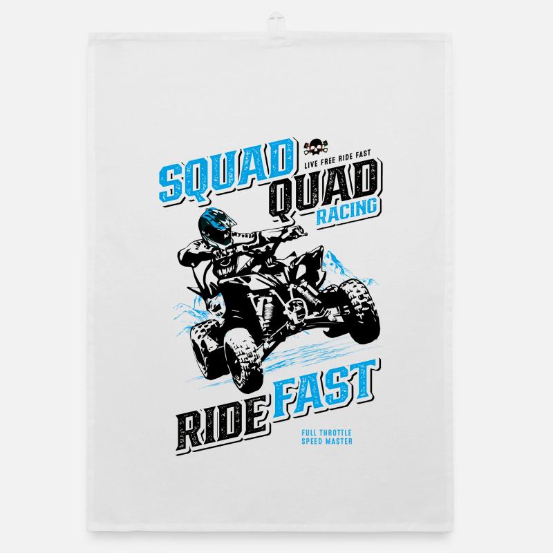 Vitesse de course en quad Torchon bio