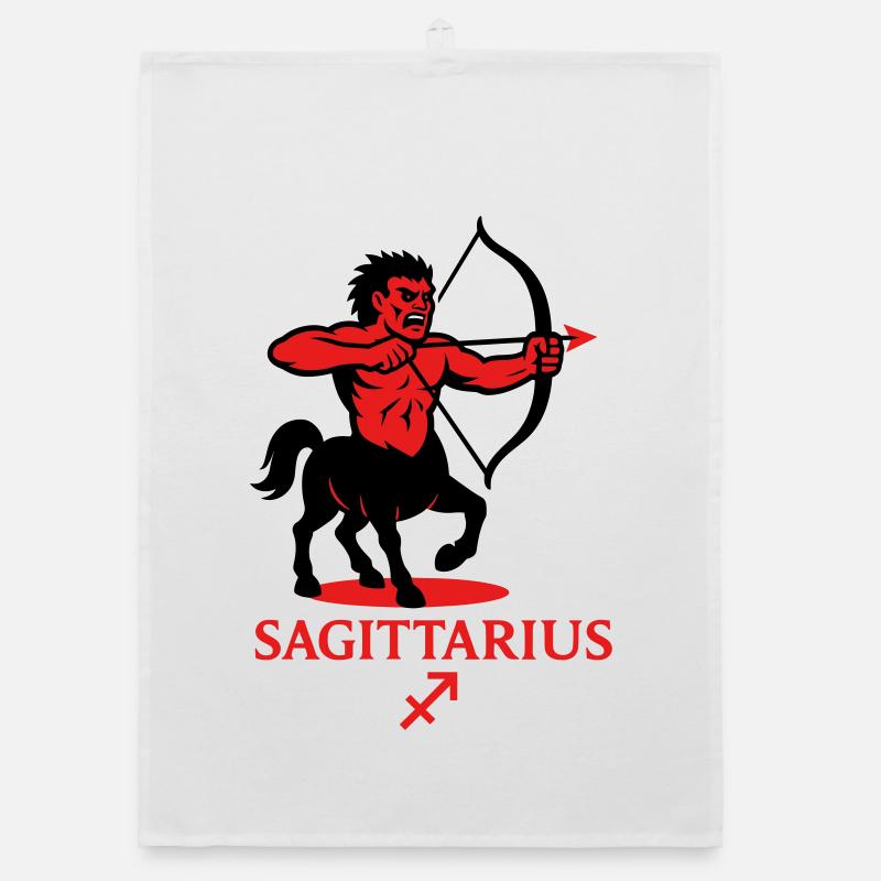 Sagittarius Zodiac Organic dish towel