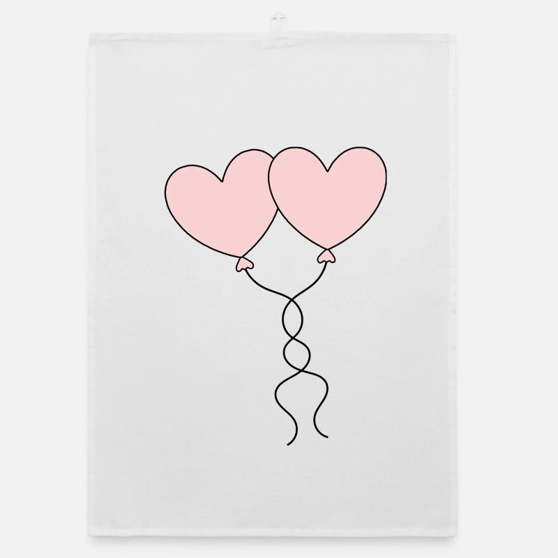 Saint-Valentin Cœur Rose, St.valentin Torchon bio