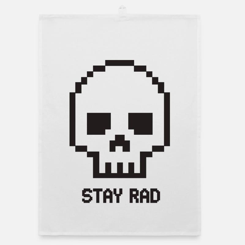 Roue de maintien du Pixel Skull Torchon bio