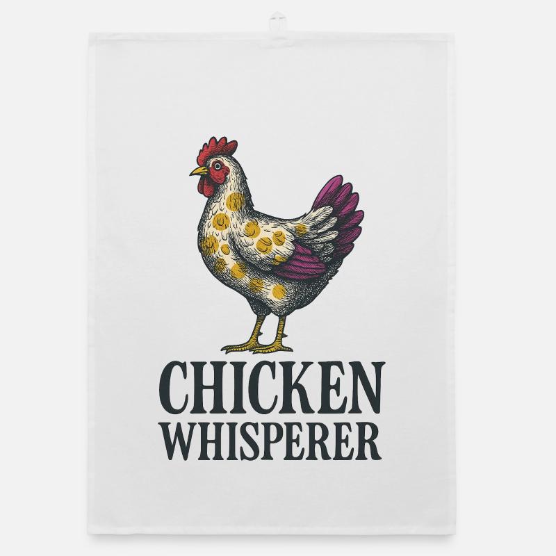 Chicken Whisperer Organic dish towel