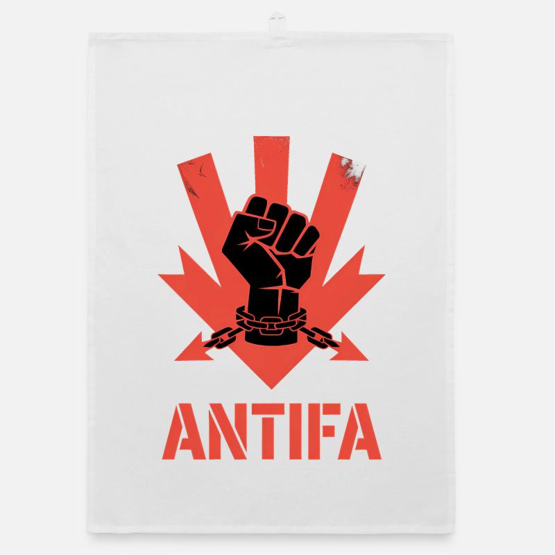 Antifa - Antifascist Merch Organic dish towel