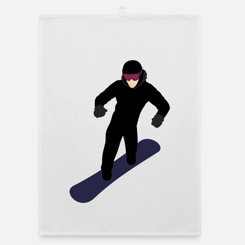 Snowboardeur dynamique Torchon bio