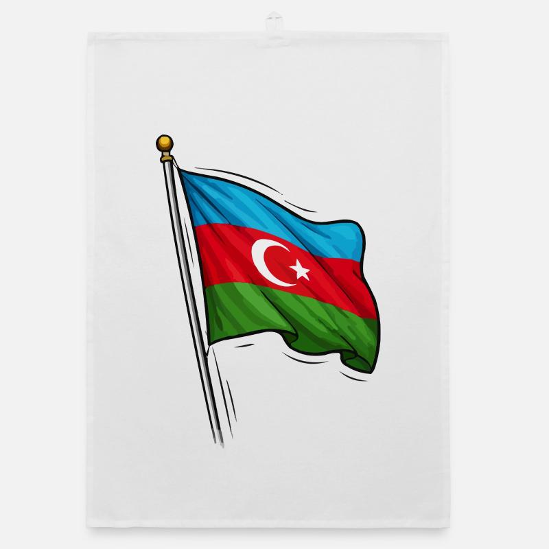Conception du drapeau de l’Azerbaïdjan Torchon bio