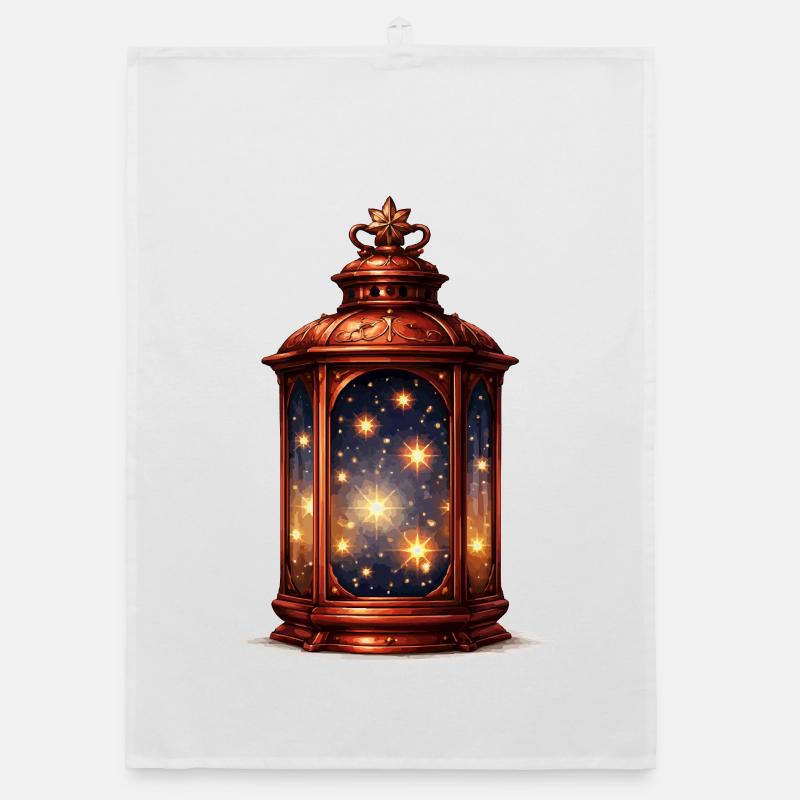 Star Lantern Night Magic Organic dish towel