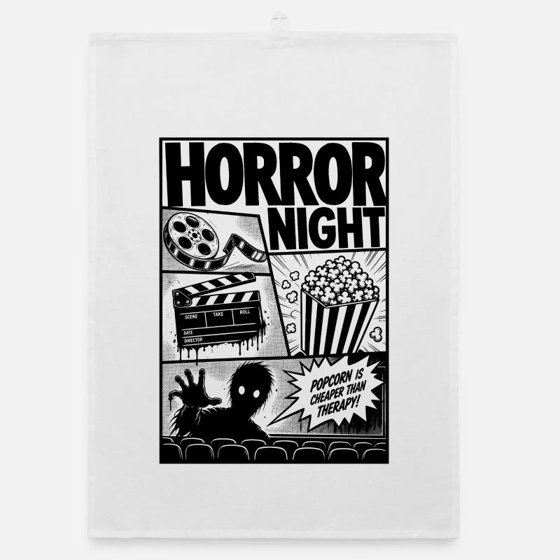 Horror Kino Zombie Comic Organic Geschirrtuch
