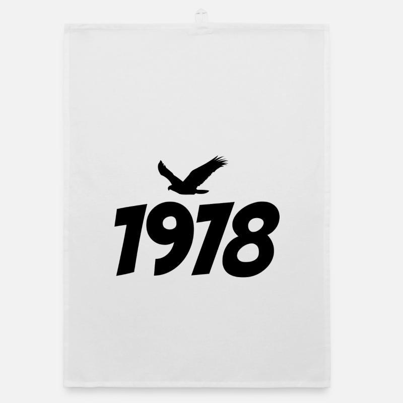Graphique Eagle vintage 1978 Torchon bio