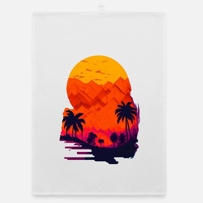 Coucher de soleil dans le désert Torchon bio