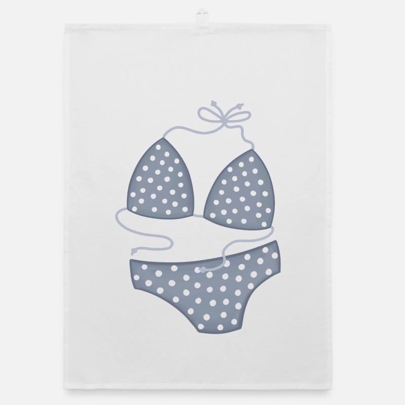 PolkaDot Bikini Muster Organic Geschirrtuch