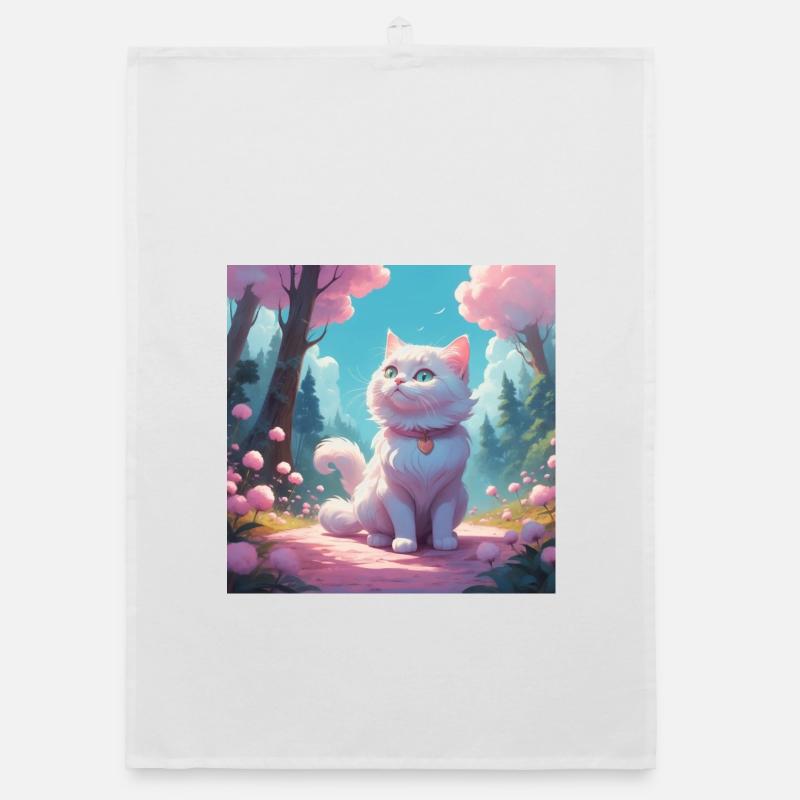 Chaton dans la forêt Torchon bio