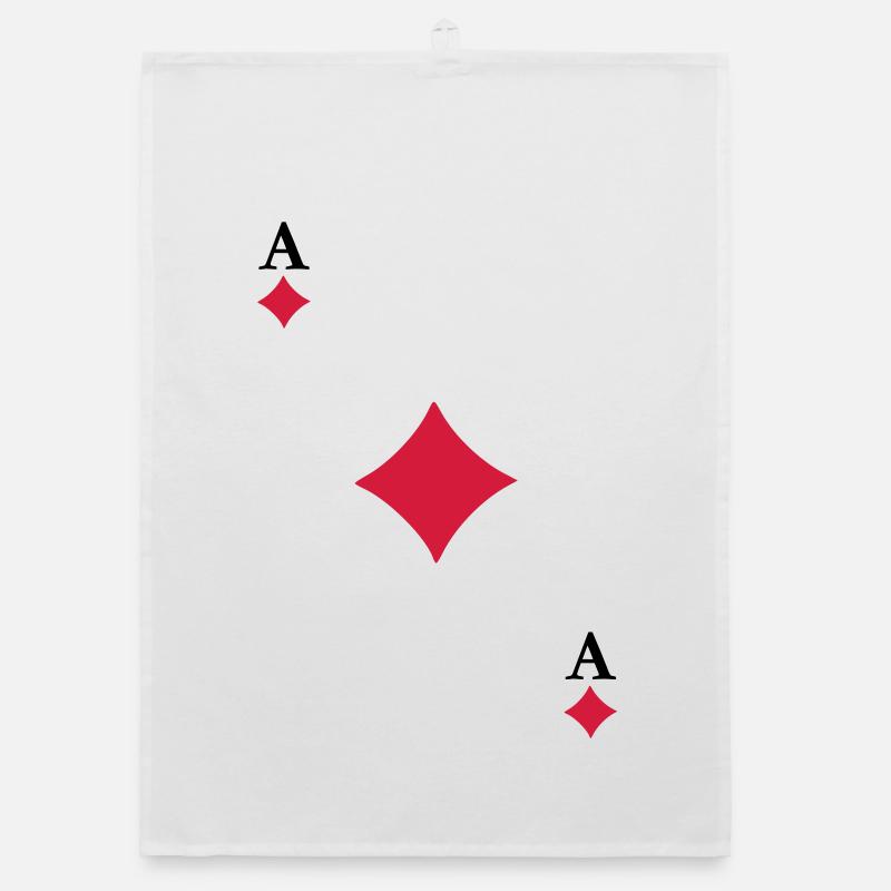 Ace of Diamonds Organic dish towel