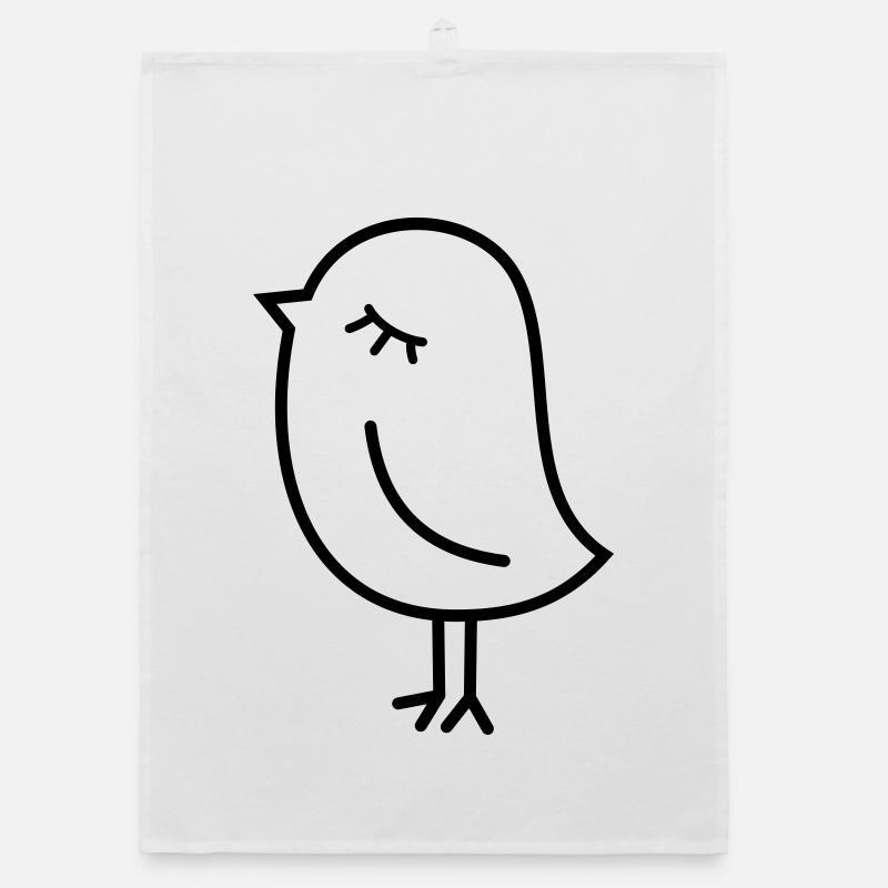 Spatz Vogel – Piepmatz Küken Tweet Vögelchen Organic Geschirrtuch