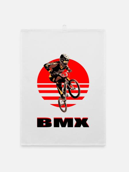 Vélo BMX - Torchon bio - blanc - Devant