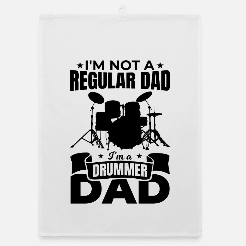 Drummer Dad Organic dish towel
