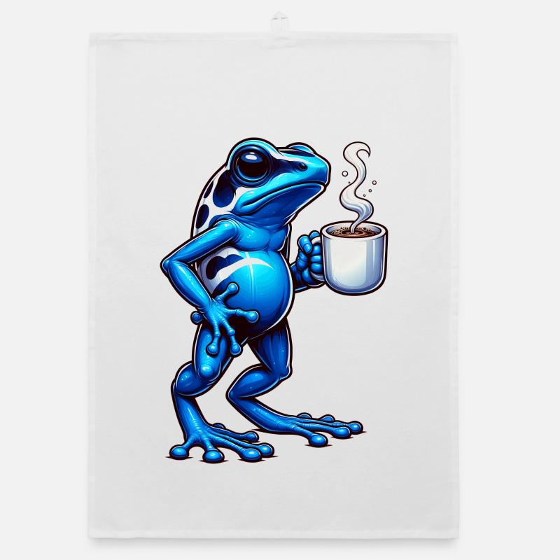 Poison Frog Coffee Organic dish towel