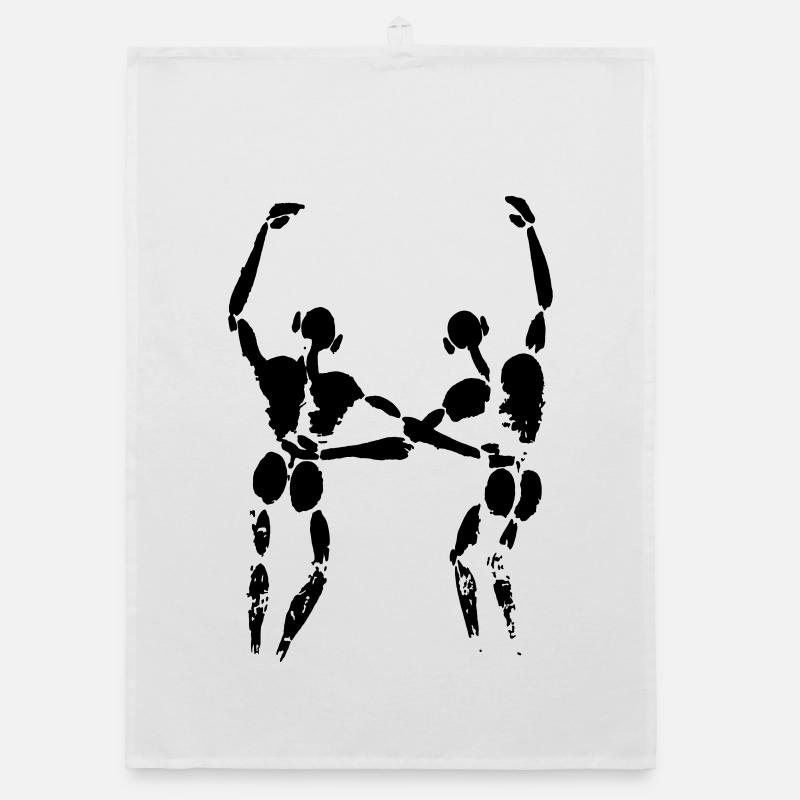 Zwei Freunde Organic Geschirrtuch