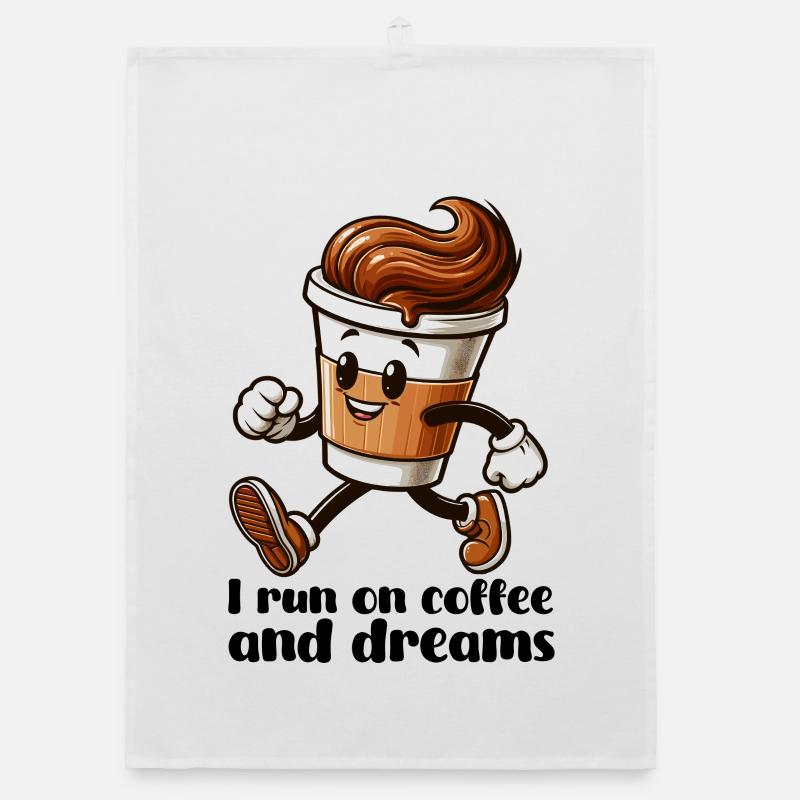 Kaffee Träume Geschenk Organic Geschirrtuch