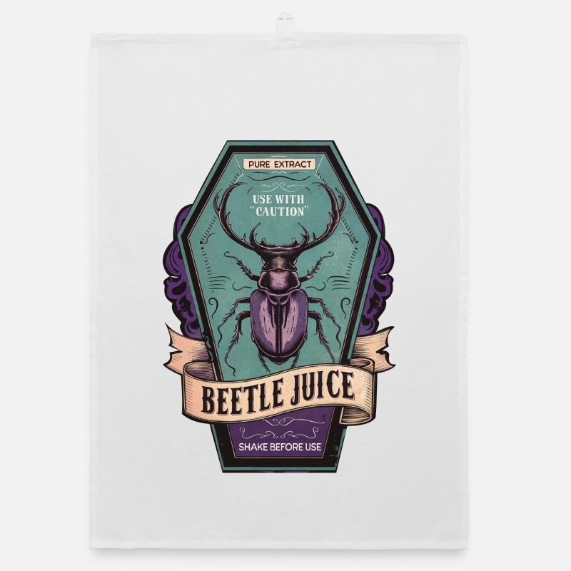 Retro Label Shirt 3rd / Lucanus formosus Organic dish towel