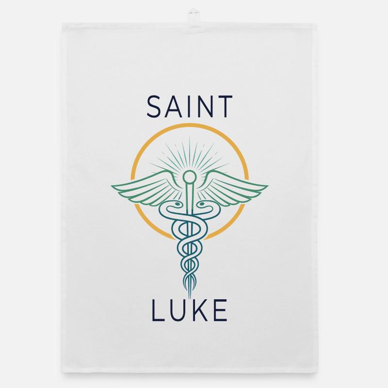 Saint Luke: Medizinische Hilfe Organic Geschirrtuch