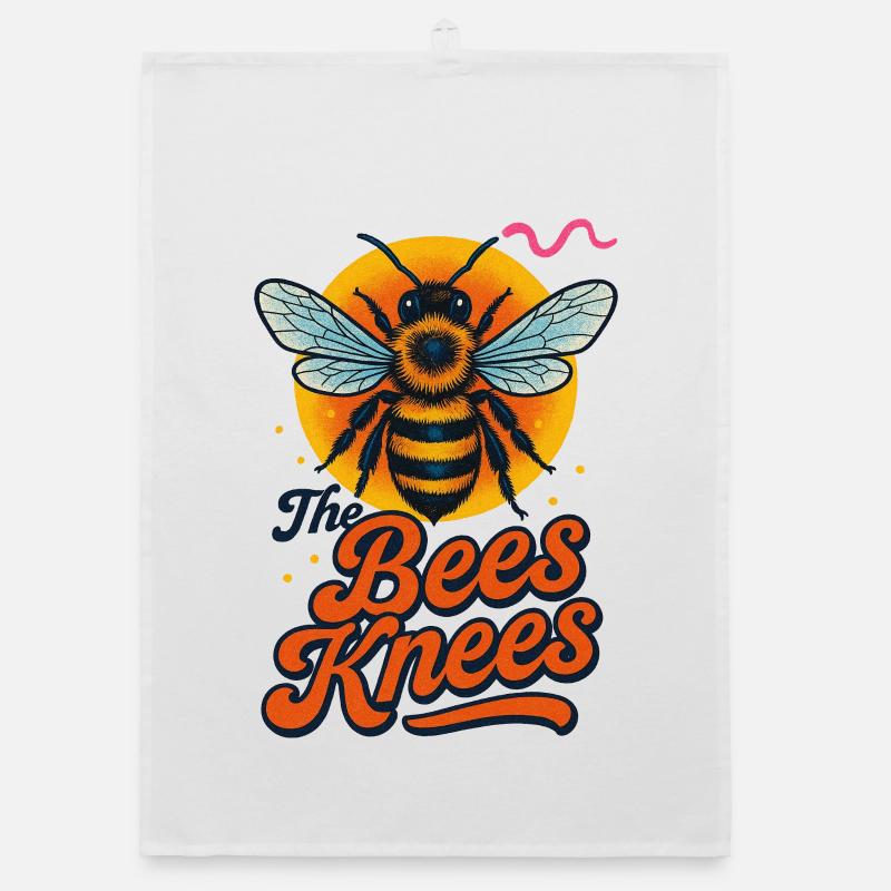 Conception typographique rétro Bee and Knees Torchon bio